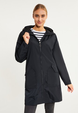Cappotto funzionale di DreiMaster Maritim in nero: frontale