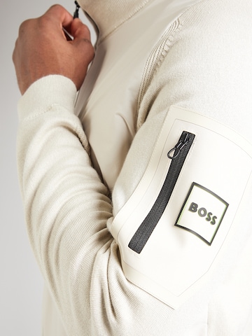 Geacă tricotată 'Momentum-X' de la BOSS pe bej