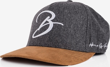 Blackskies Cap 'B Script' in Grau: Vorderseite