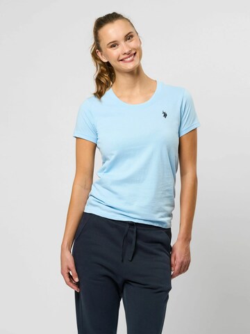 U.S. POLO ASSN. Shirts 'Amy' i blå: forside