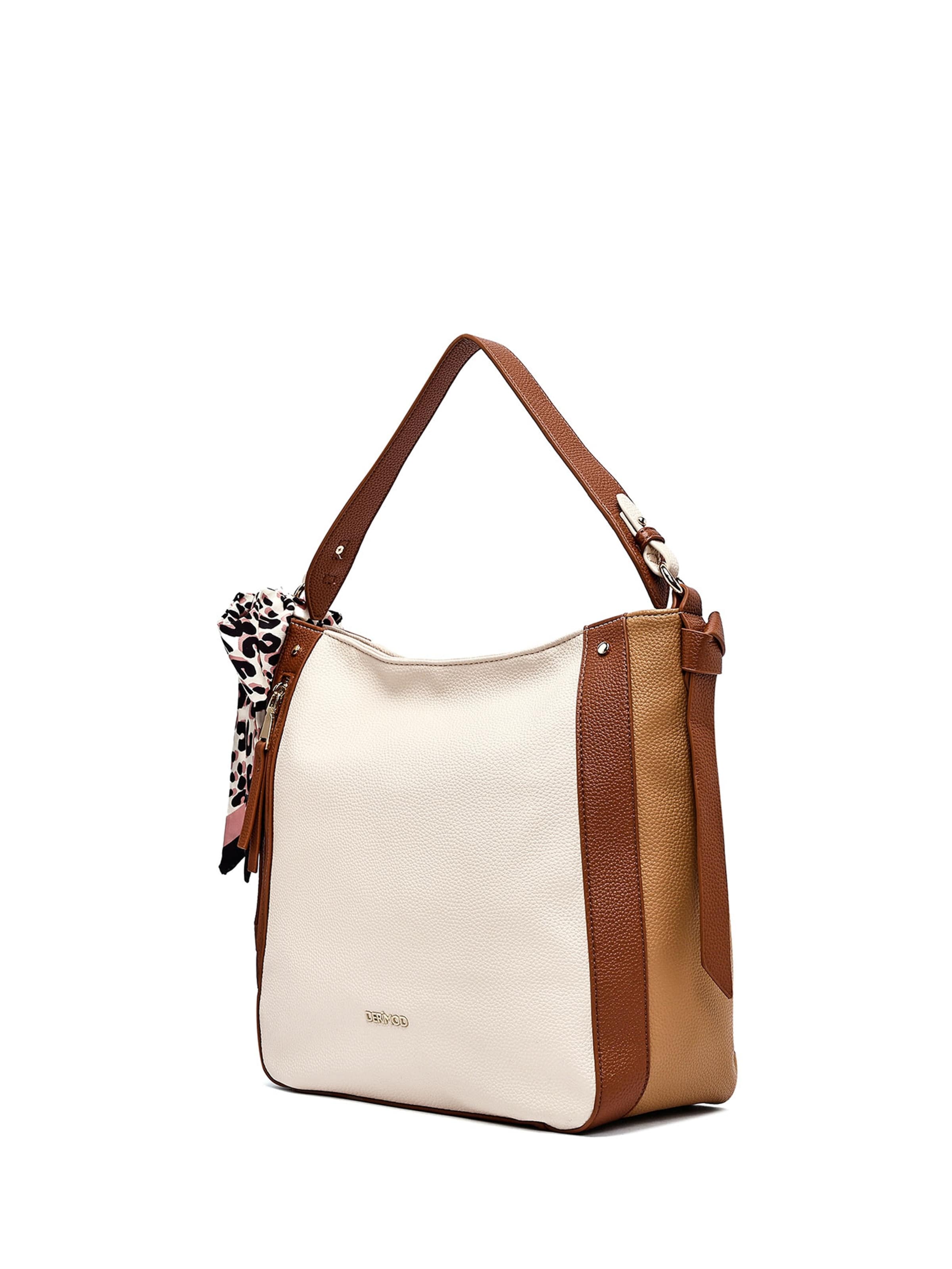 Derimod Schultertasche in Beige