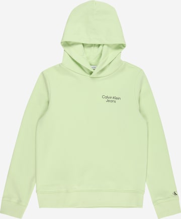 Calvin Klein Jeans - Sudadera en verde: frente