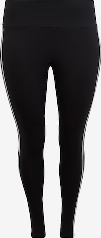 ADIDAS ORIGINALS Skinny Leggings 'Adicolor Classics 3-Stripes ' - fekete: elől