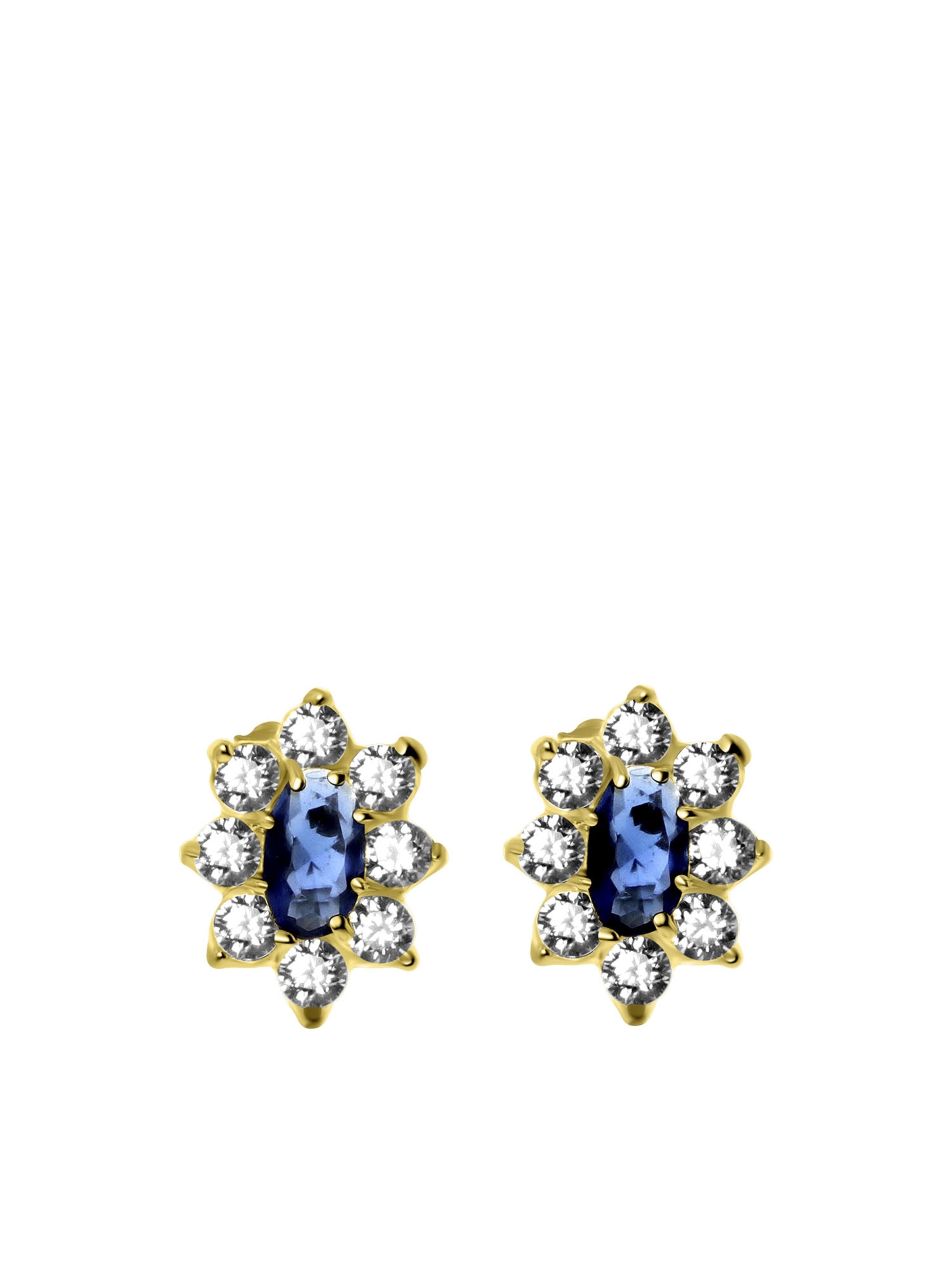 Lucardi Earrings 'Klassisch' in Gold: front