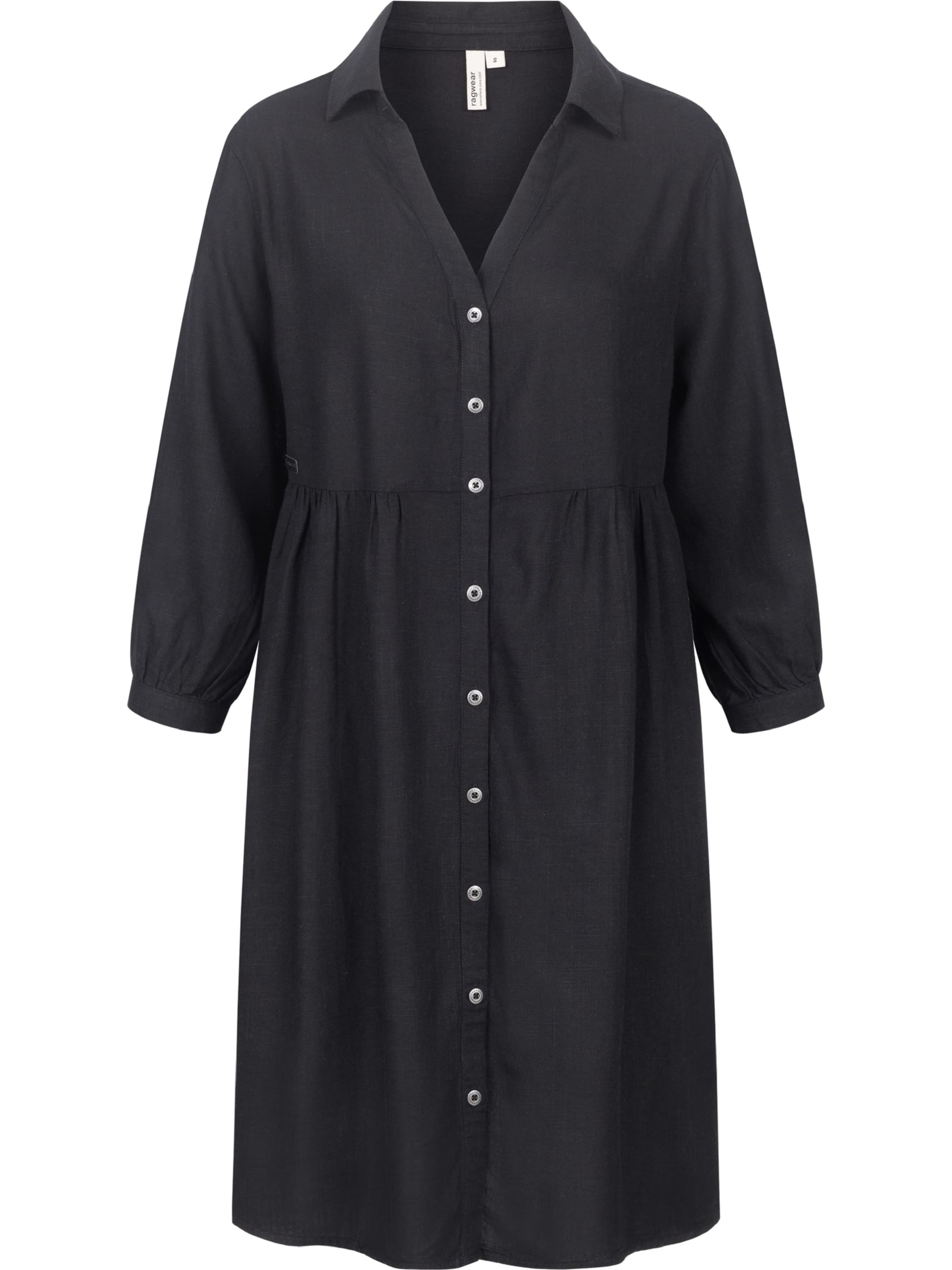 Ragwear Μπλουζοφόρεμα 'Almu' σε μαύρο: μπροστά