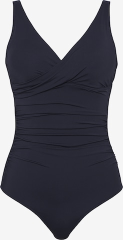 SEA LEVEL Badeanzug 'Essentials Edit' in Blau: Vorderseite