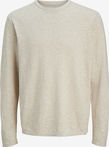 Pull-over 'JJESummer' JACK & JONES en beige : devant