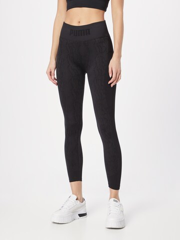 PUMA Skinny Sporthose in Schwarz: predná strana