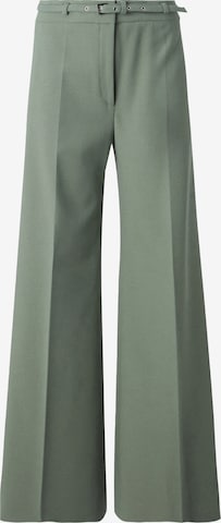 HUGO Wide leg Παντελόνι με τσάκιση 'Havinera' σε πράσινο: μπροστά