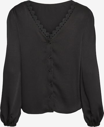 VERO MODA Blouse 'ELENORA' in Zwart: voorkant