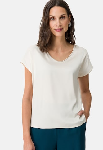 Camicia da donna di zero in beige: frontale