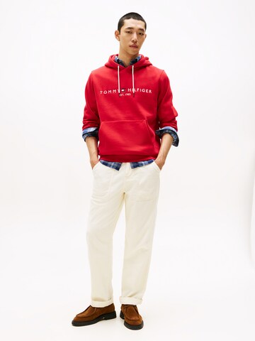 TOMMY HILFIGER Klasický střih Mikina – červená