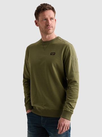 Sweat-shirt 'American Classic sweatshirt with flight pocket' PME Legend en vert : devant