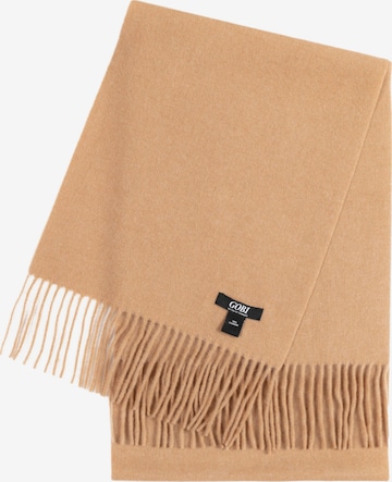 GOBI Cashmere Kaulaliina 'Unisex Cashmere Fringed Scarf' värissä beige: etupuoli