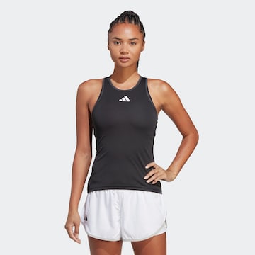 ADIDAS PERFORMANCE Sports Top 'Club ' in Black: front
