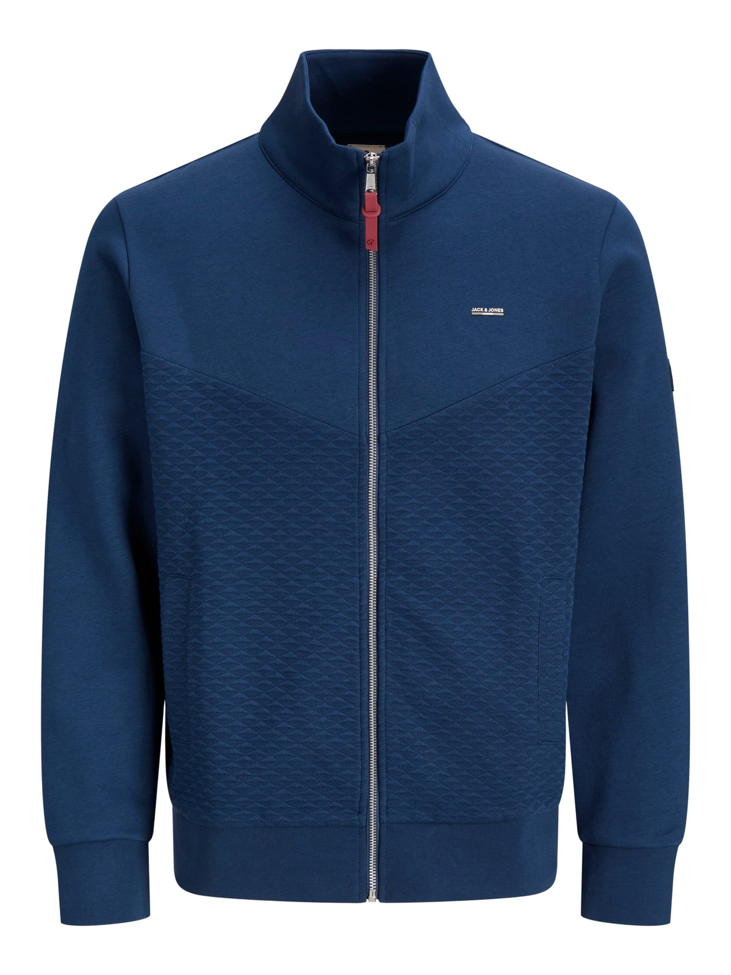 JACK & JONES Sweatvest 'Blufrankie' in Blauw: voorkant
