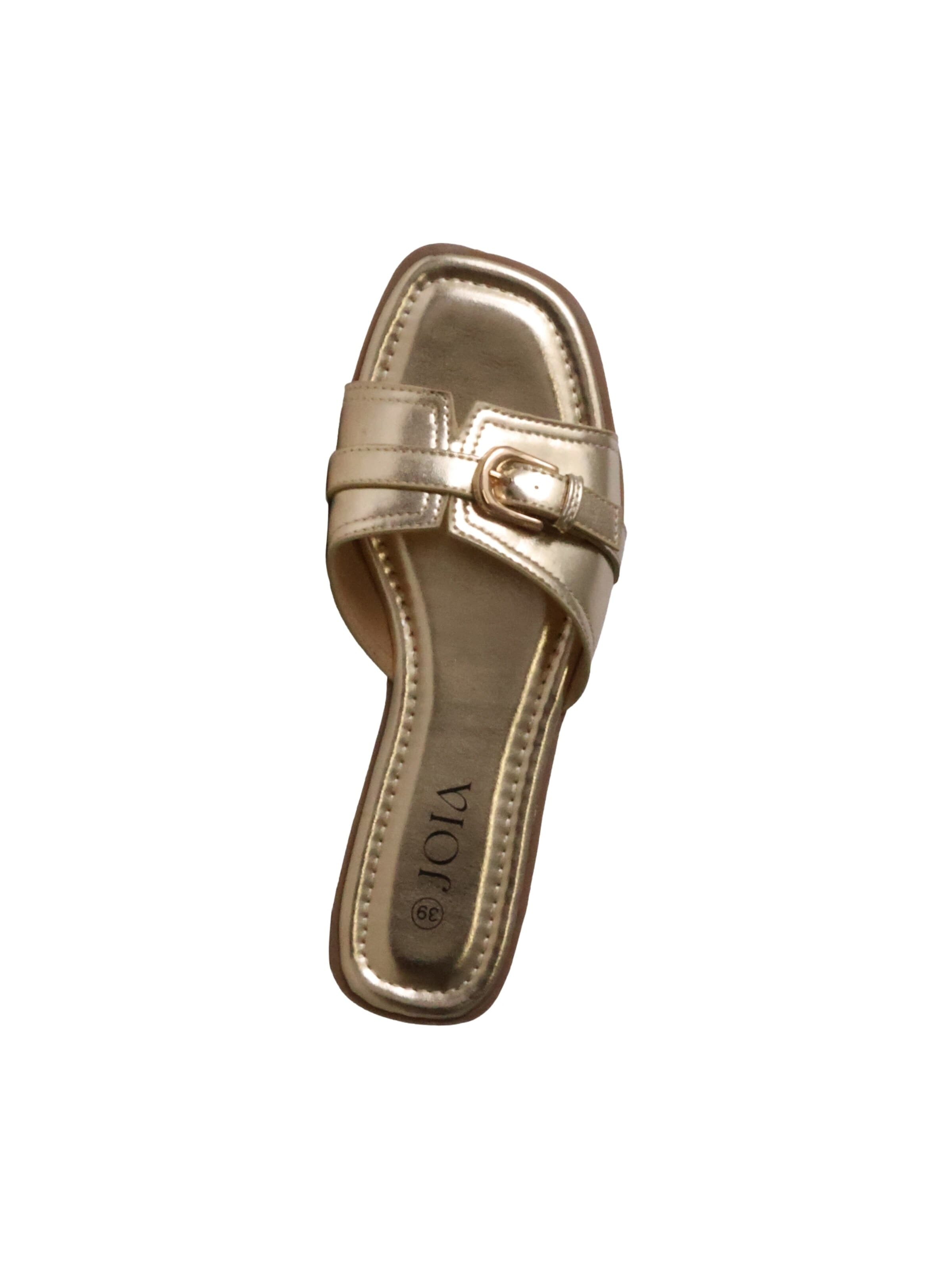 Joia - Zapatos abiertos 'Pantoletten zum Hineinschlüpfen' en oro