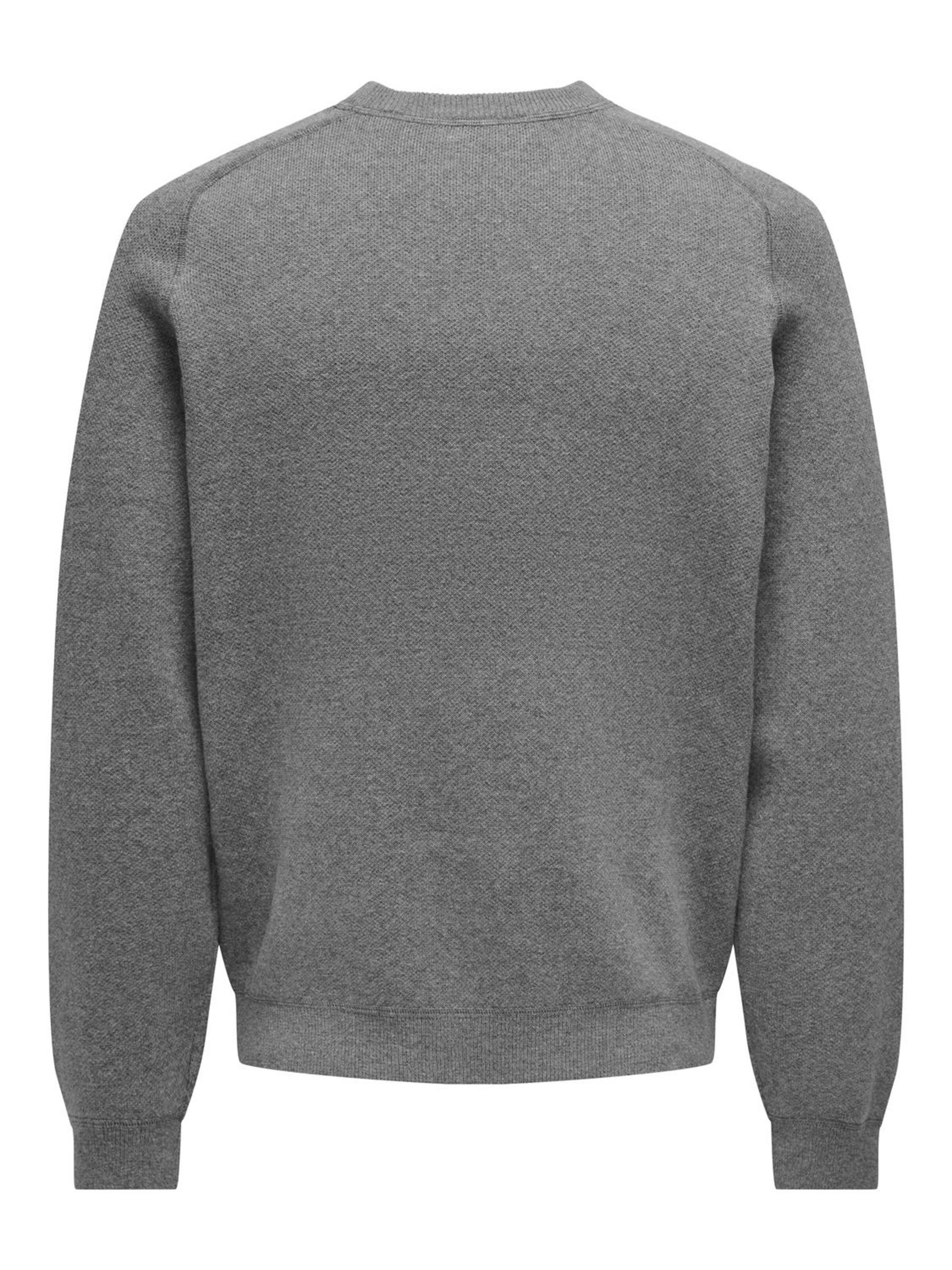 Only & Sons Pullover 'ONSPIN' in Grau
