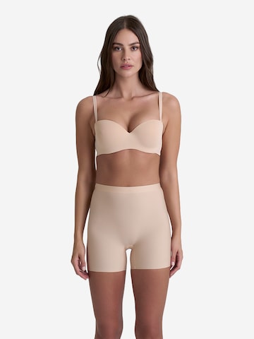 Pantalon modelant Bye Bra en beige : devant