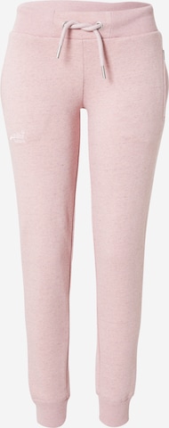 Pantaloni di Superdry in rosa: frontale