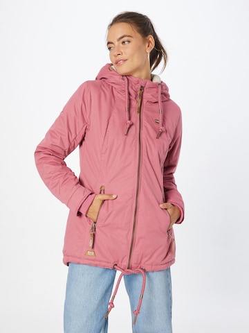 Ragwear Weatherproof jacket 'ZUZKA' in Pink: front