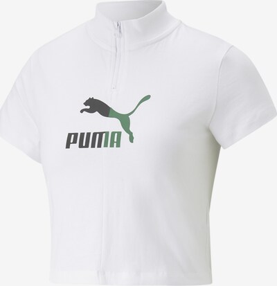 PUMA T-Shirt 'Classics Archive Remastered' in grün / schwarz / weiß, Produktansicht