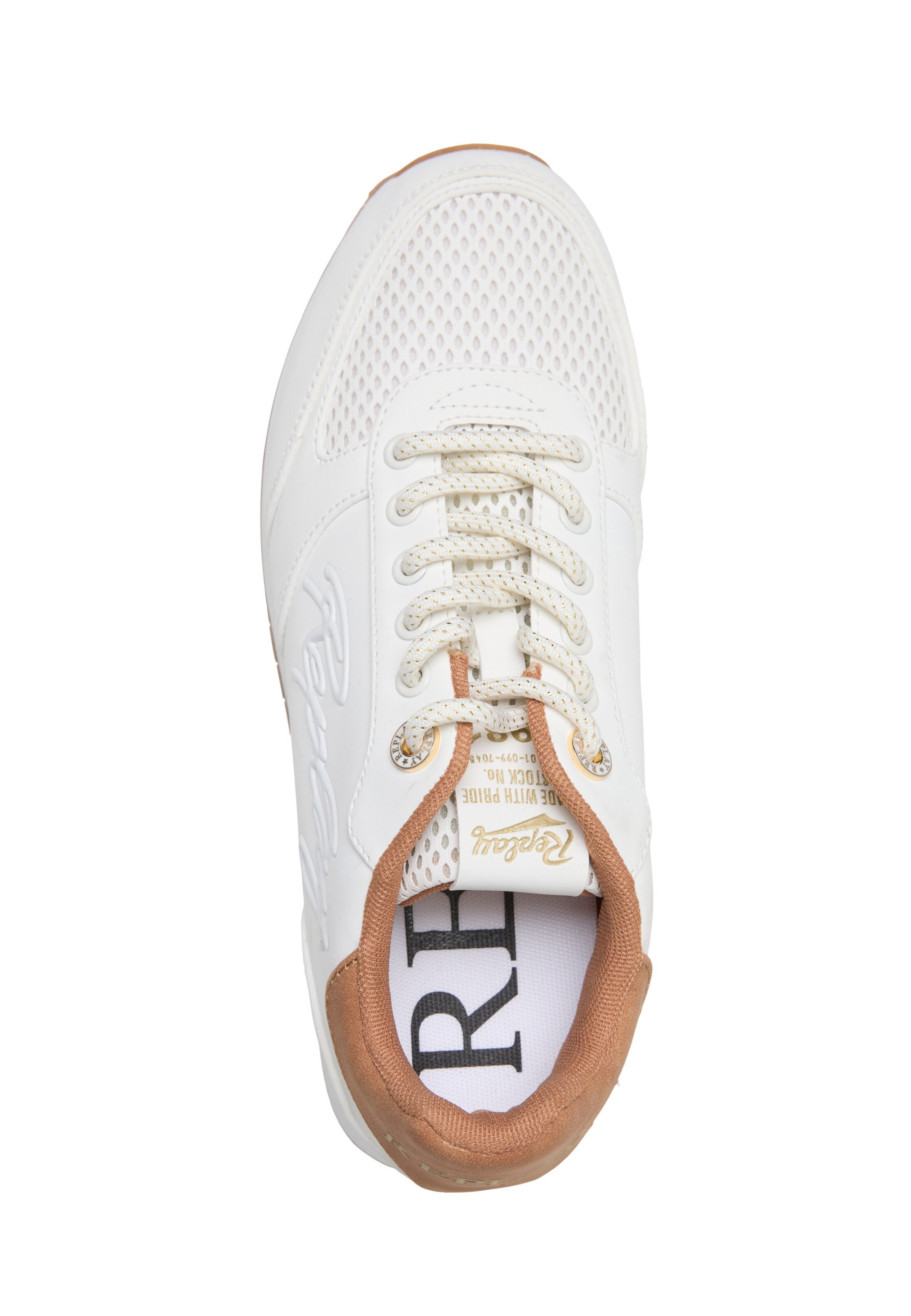 Baskets basses 'PENNY' REPLAY en blanc