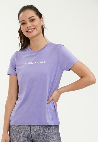 T-shirt fonctionnel 'Wange' ENDURANCE en violet : devant