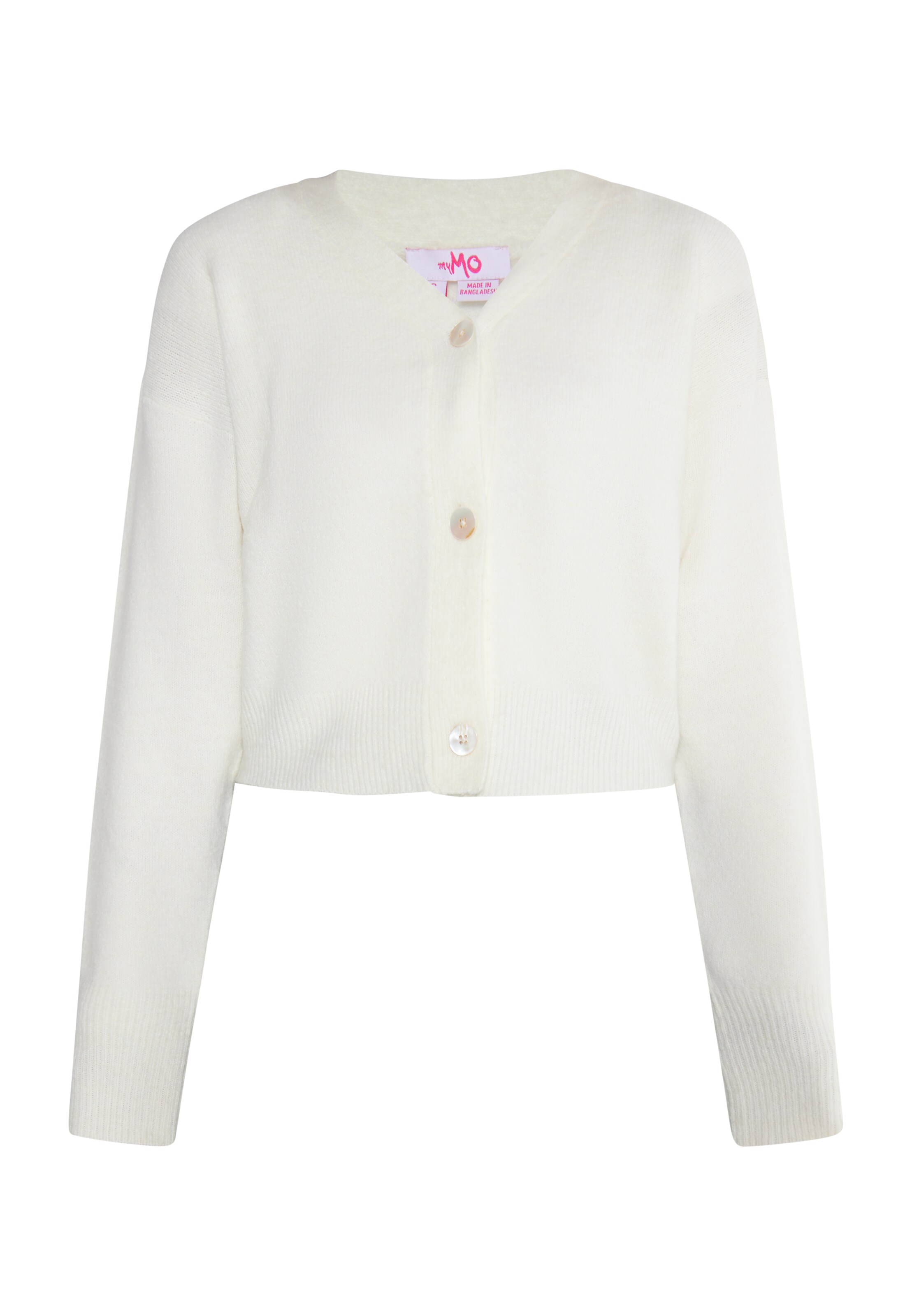 MYMO Вязаная кофта в Белый: спереди