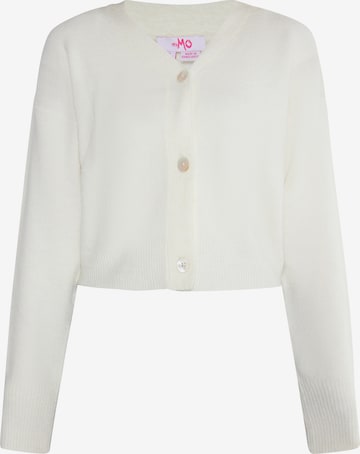 MYMO Knit Cardigan in White: front