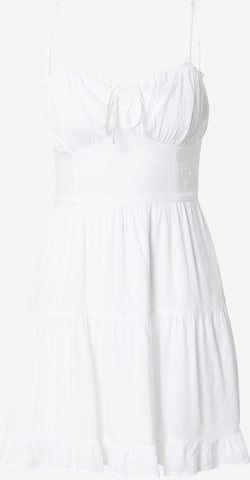 HOLLISTER Dress in White: front