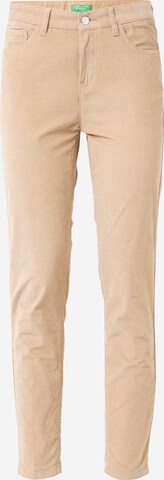 UNITED COLORS OF BENETTON Slimfit Hose in Beige: predná strana