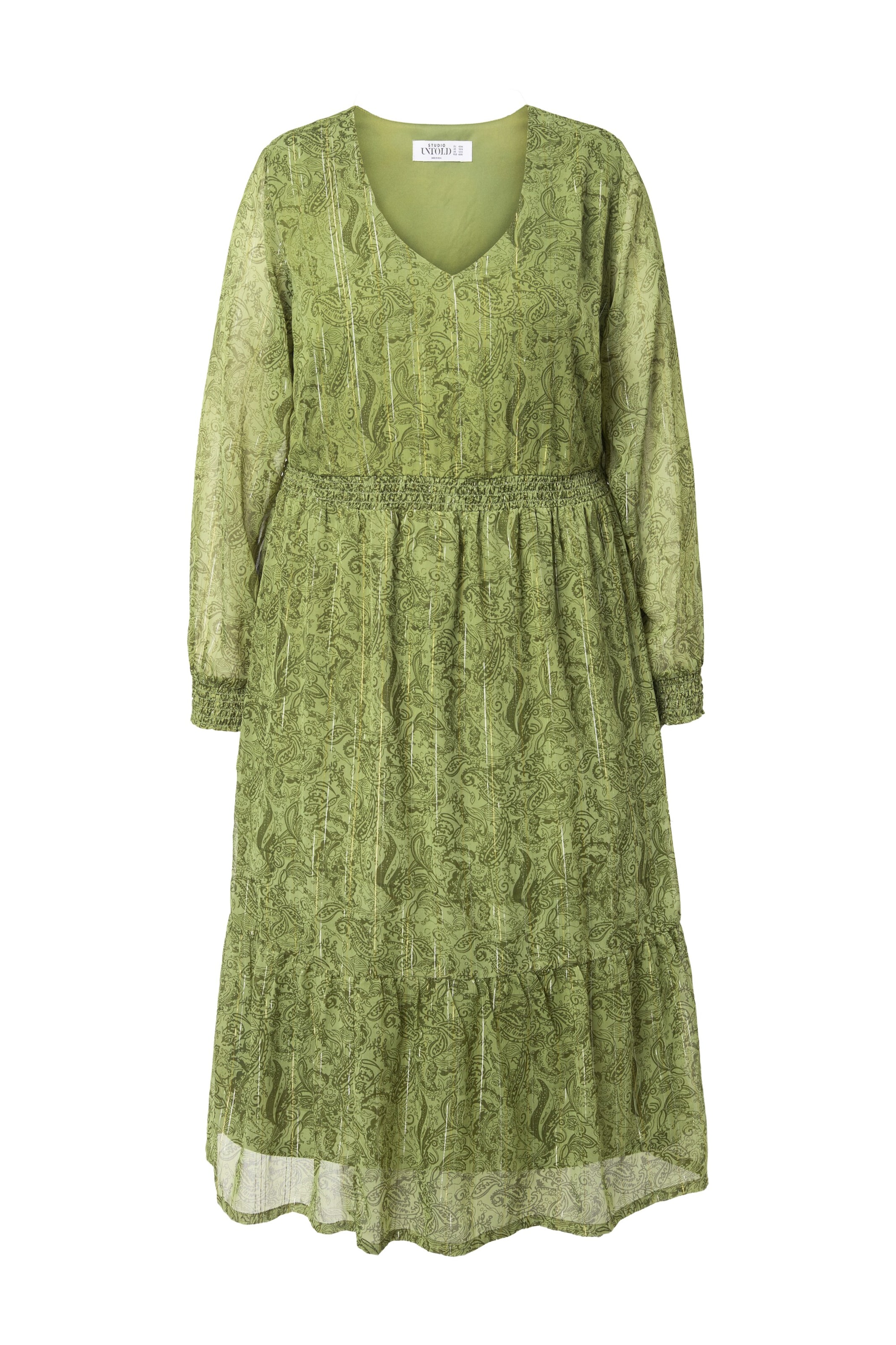 Studio Untold Dress in Green: front