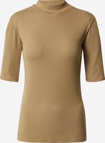 modström T-shirt 'Krown' i beige: framsida