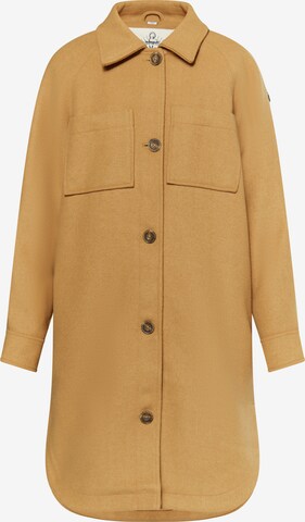 DreiMaster Vintage Between-Seasons Coat in Brown: front