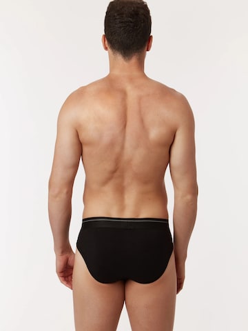Slip 'Woody Men Basic Underwear - Midi slip - duopack - Wit' Woody en noir