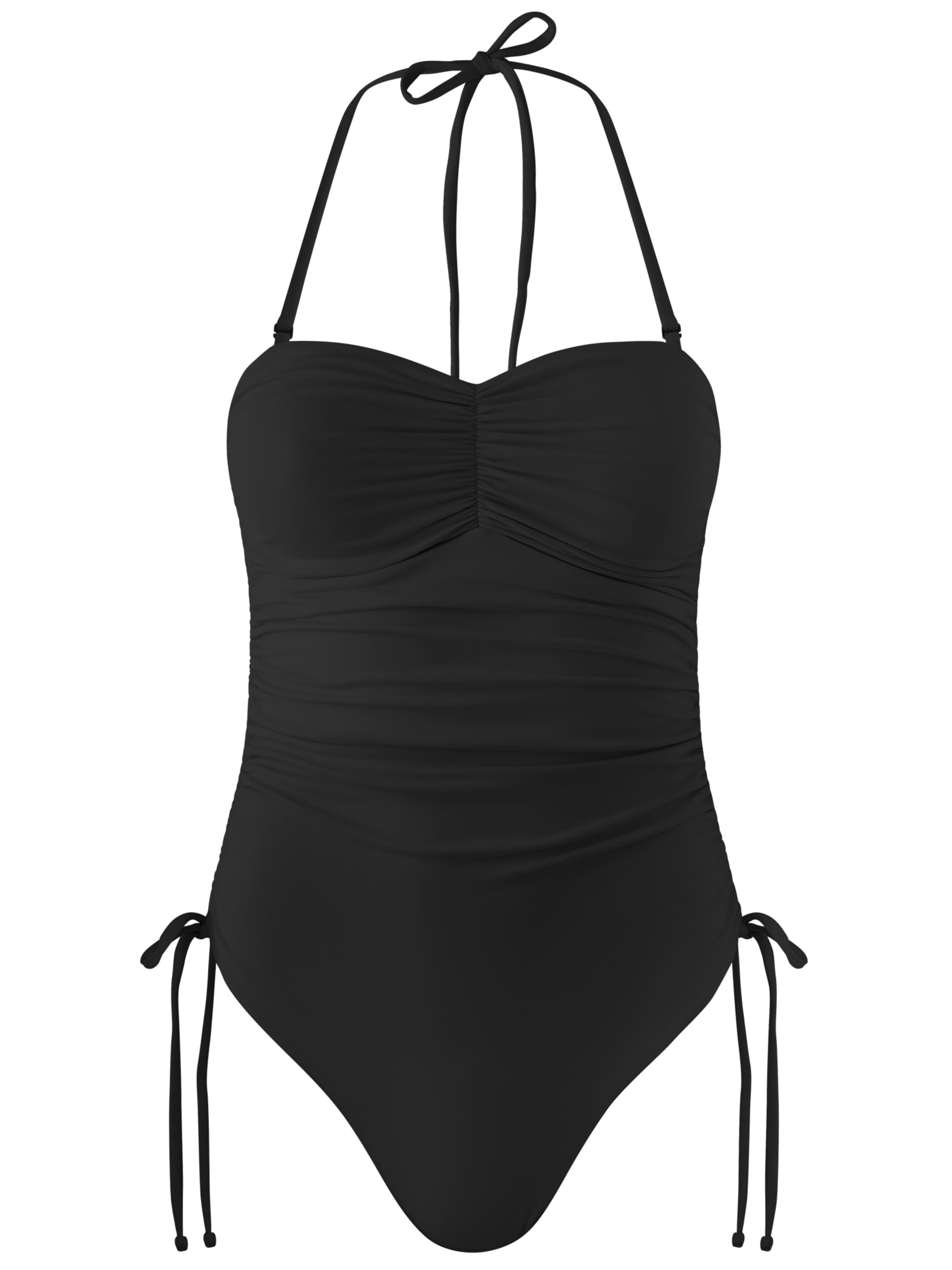SEA ME SWIM Bandeau Swimsuit 'NOÉVA' in Black: front