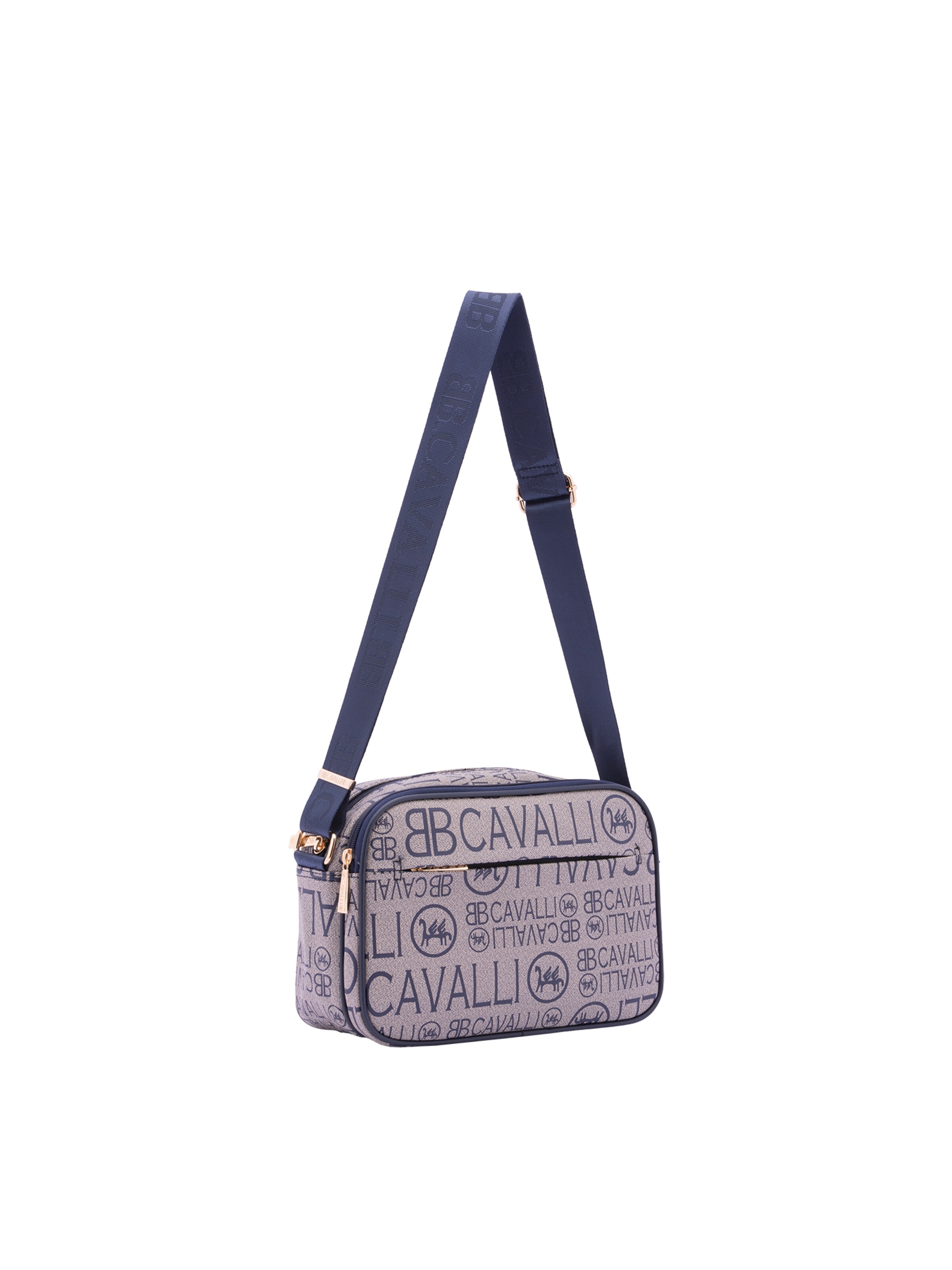 Borsa a tracolla 'Borsa a Tracolla B Cavalli Donna con Zip e Tasche Regolabile Nera' di B. Cavalli in blu