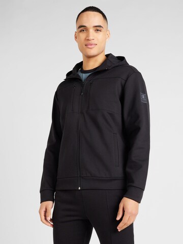 Champion Authentic Athletic Apparel Sweat jacket in Black: front