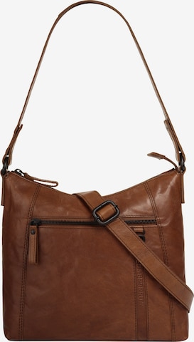 Spikes & Sparrow Schoudertas 'SHOULDER BAG' in Bruin: voorkant