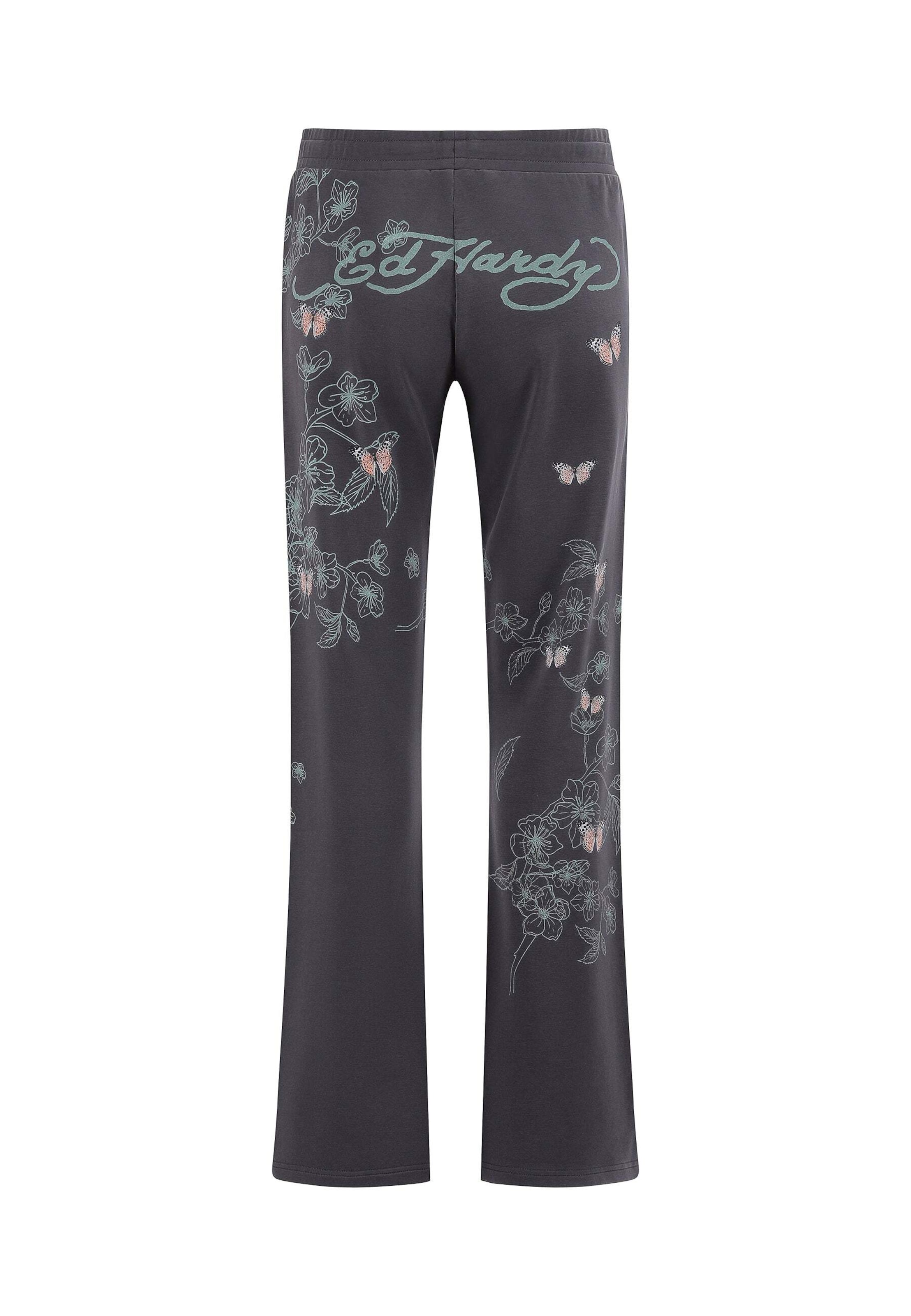 Ed Hardy Loosefit Nadrág 'True To My Love' - szürke