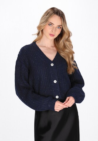 Cardigan DreiMaster Vintage en bleu : devant
