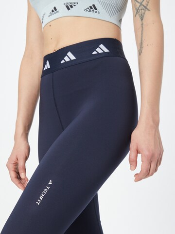 ADIDAS PERFORMANCE Skinny Παντελόνι φόρμας 'Techfit' σε μπλε