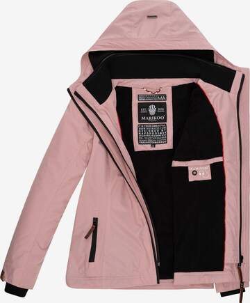 MARIKOO Weatherproof jacket 'Erdbeere' in Pink