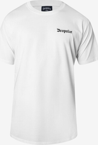 T-Shirt 'Embo' Dropsize en blanc : devant