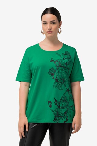 T-shirt Ulla Popken en vert : devant