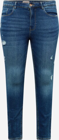 ONLY Curve Skinny Jeans 'DAISY' in Blauw: voorkant