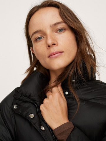 MANGO Winter Jacket in Black