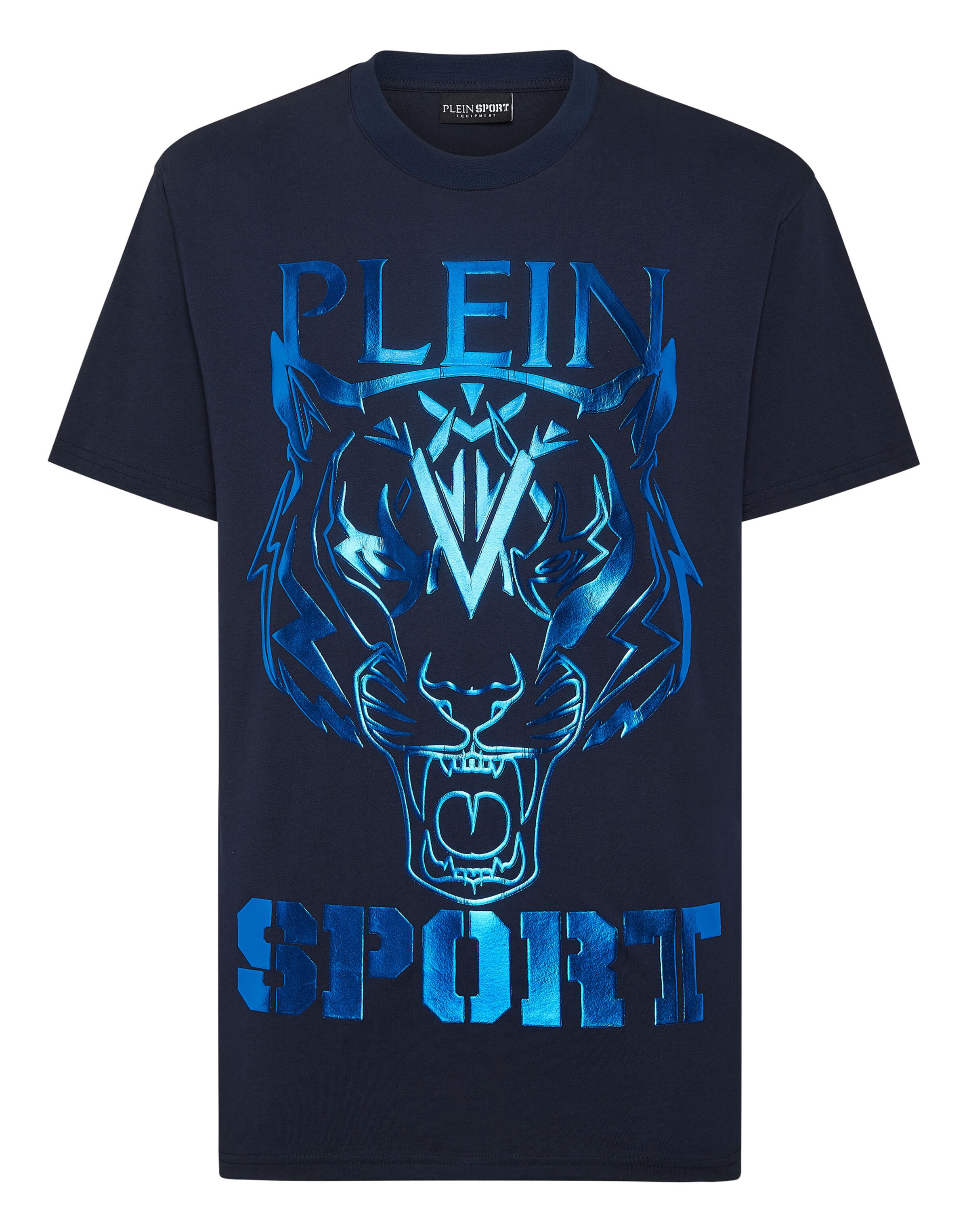 Maglietta 'Tiger' di Plein Sport in blu: frontale