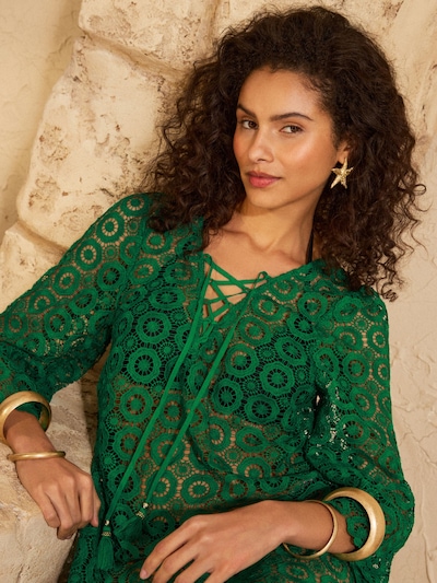 love & roses Φόρεμα παραλίας σε πράσινο, Άποψη προϊόντος